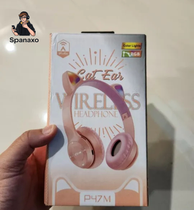 P47M Wireless Cat Ear Headphones